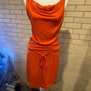 VENUS Vibrant Orange Mini Dress